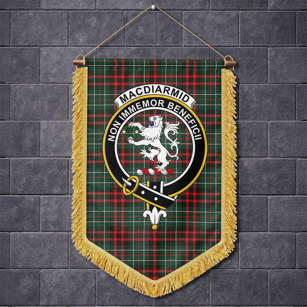 Scottish MacDiarmid Modern Clan Badge Tartan Wall Hanging Banner