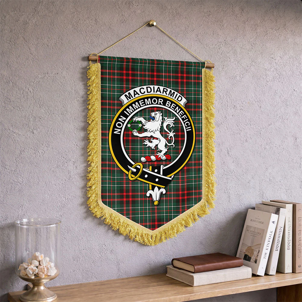 Scottish MacDiarmid Modern Clan Badge Tartan Wall Hanging Banner - Image 2