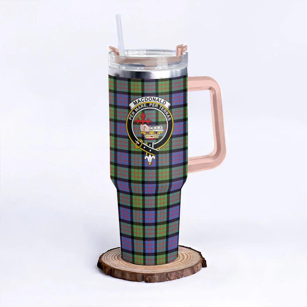 Scottish MacDonald Ancient Clan Badge Tartan 40oz Tumbler - Image 4