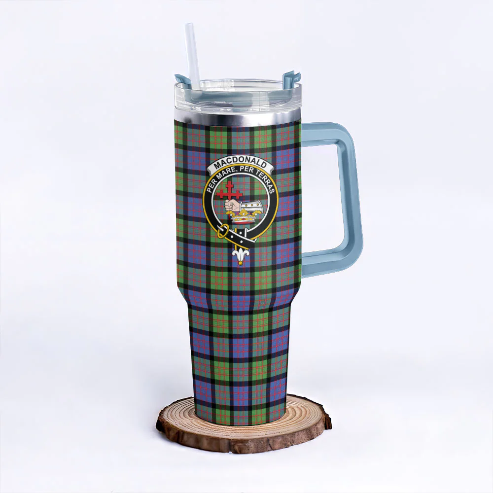 Scottish MacDonald Ancient Clan Badge Tartan 40oz Tumbler - Image 5
