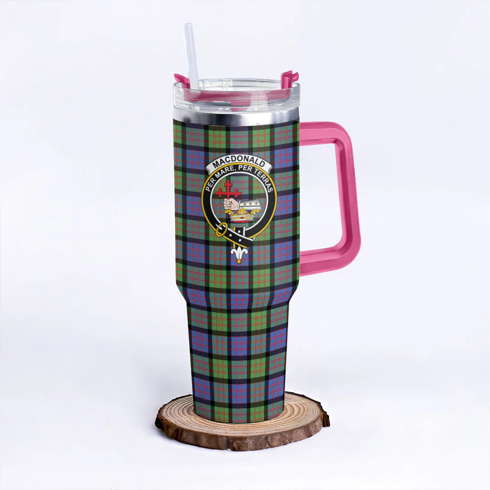 Scottish MacDonald Ancient Clan Badge Tartan 40oz Tumbler - Image 7