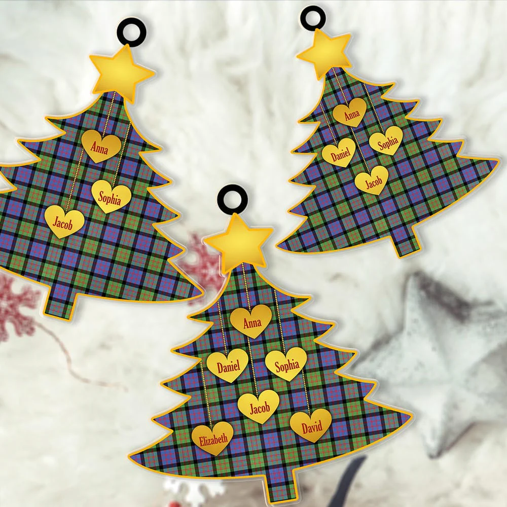 Scottish MacDonald Ancient Tartan Ornament Custom Family Christmas Tree - Image 2