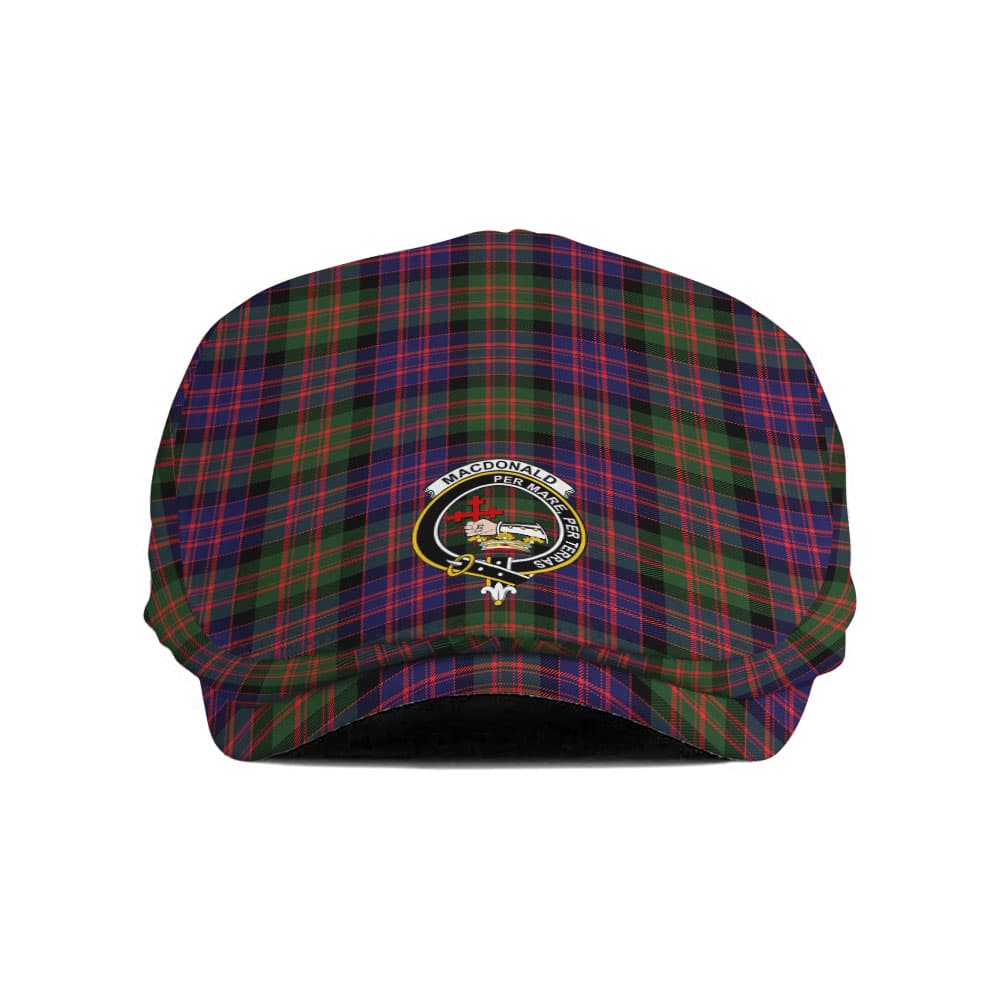 Scottish MacDonald (Clan Donald) Clan Badge Tartan Flat Cap