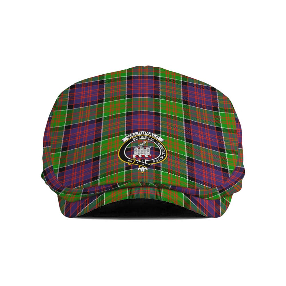 Scottish MacDonald (Clan Ranald) Clan Badge Tartan Flat Cap