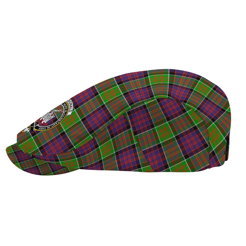 Scottish MacDonald (Clan Ranald) Clan Badge Tartan Flat Cap - Image 3