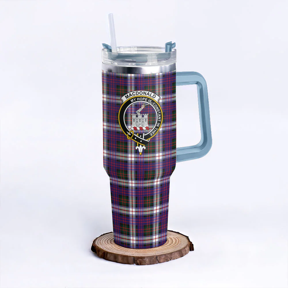 Scottish MacDonald Dress Modern Clan Badge Tartan 40oz Tumbler - Image 5