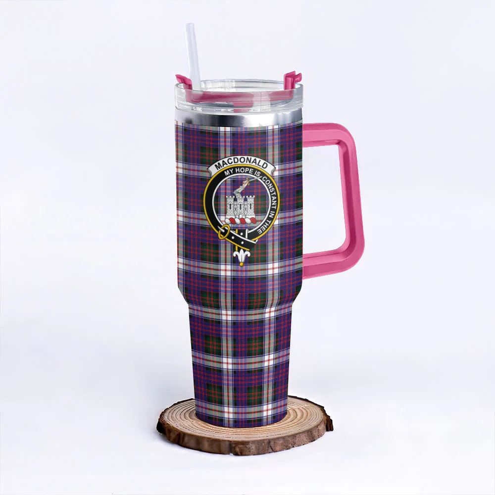 Scottish MacDonald Dress Modern Clan Badge Tartan 40oz Tumbler - Image 7