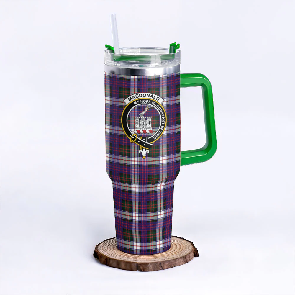 Scottish MacDonald Dress Modern Clan Badge Tartan 40oz Tumbler - Image 8