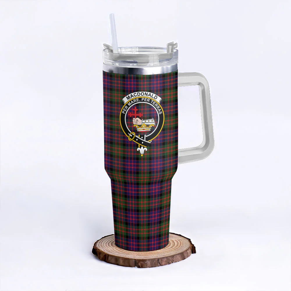 Scottish MacDonald Modern Clan Badge Tartan 40oz Tumbler