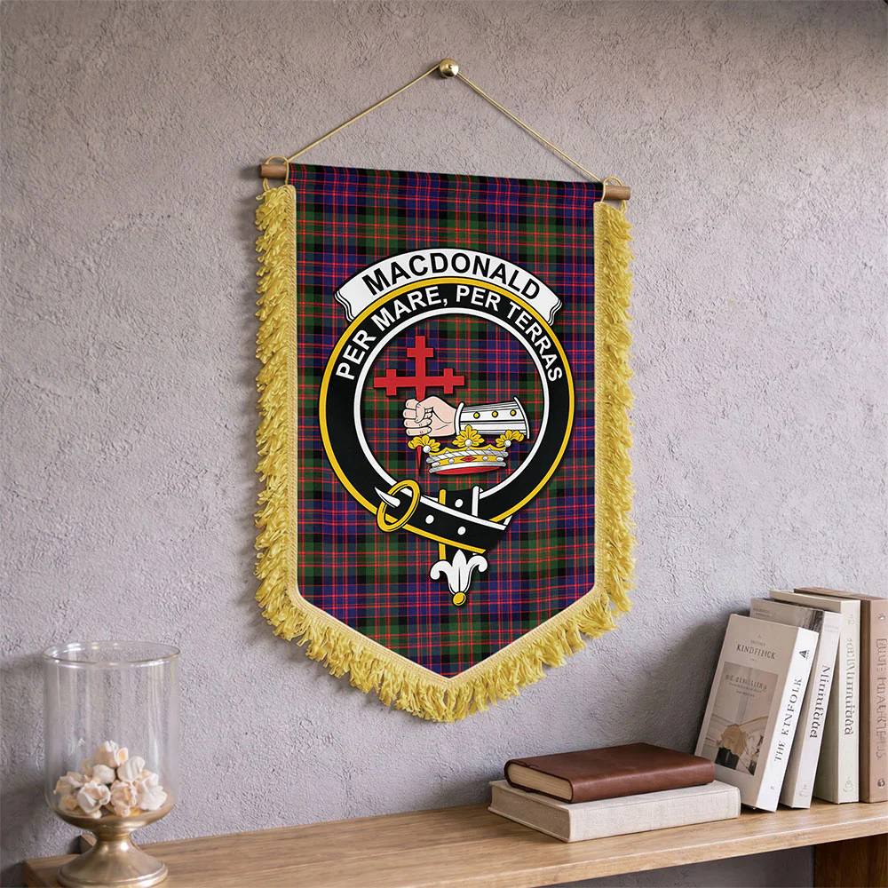 Scottish MacDonald Modern Clan Badge Tartan Wall Hanging Banner - Image 2