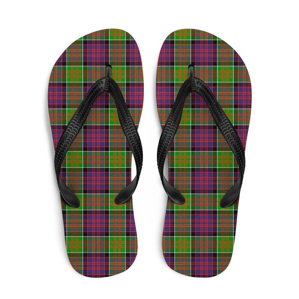 Scottish MacDonald of Clanranald Clan Badge Tartan Flip Flops