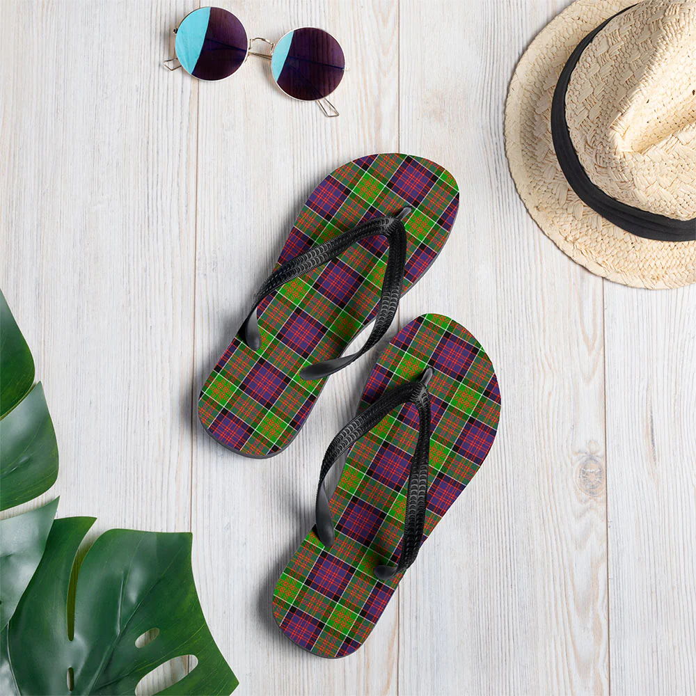 Scottish MacDonald of Clanranald Clan Badge Tartan Flip Flops - Image 2