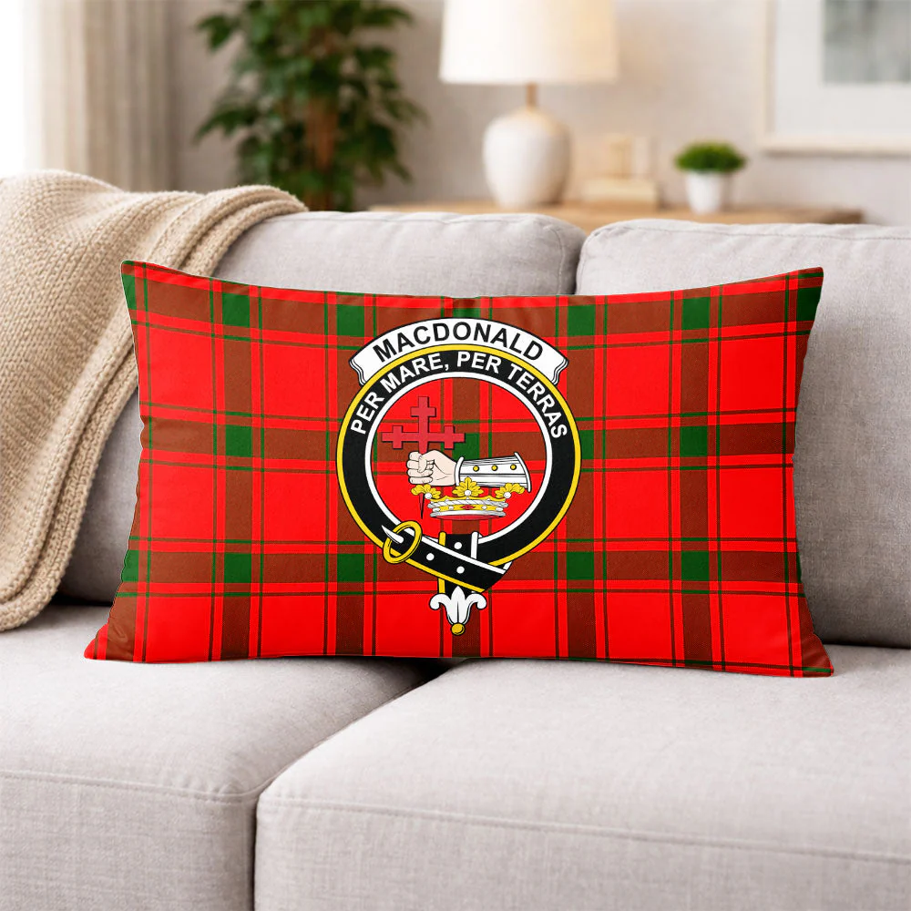 Scottish MacDonald of Sleat Clan Badge Tartan Pillow Case - Image 3