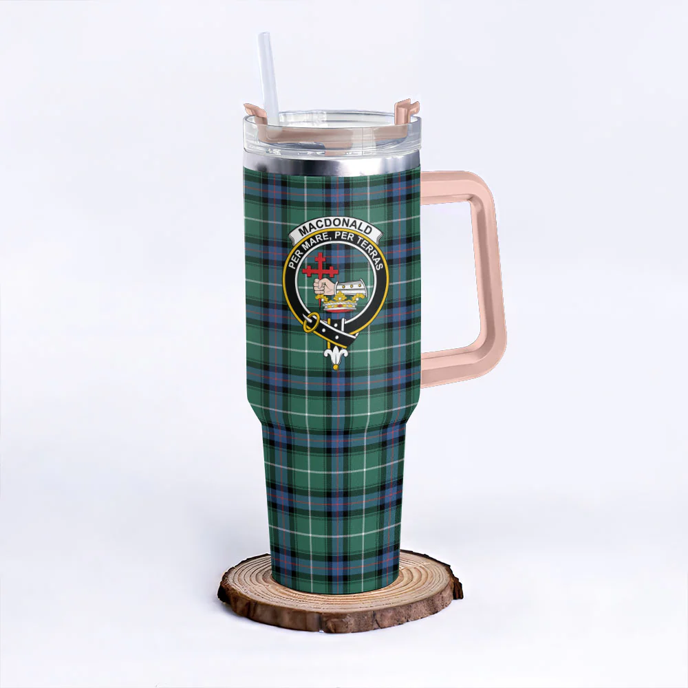 Scottish MacDonald of the Isles Hunting Ancient Clan Badge Tartan 40oz Tumbler - Image 4