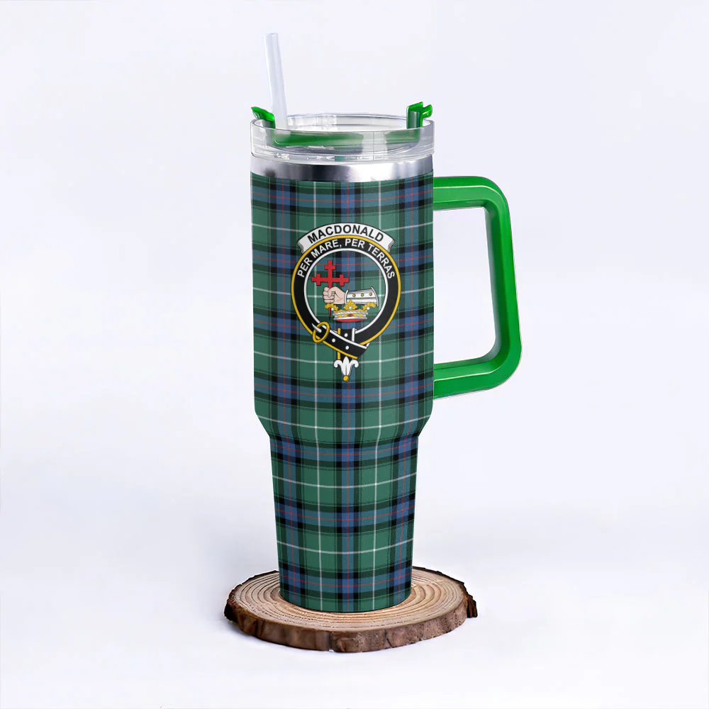 Scottish MacDonald of the Isles Hunting Ancient Clan Badge Tartan 40oz Tumbler - Image 8
