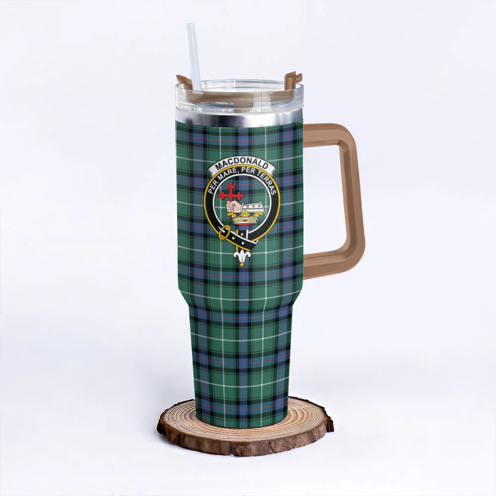 Scottish MacDonald of the Isles Hunting Ancient Clan Badge Tartan 40oz Tumbler - Image 9