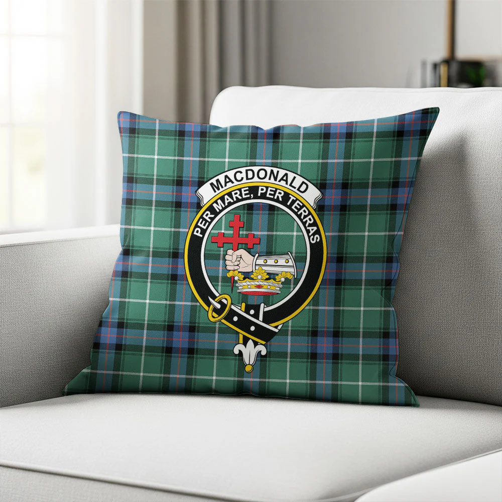 Scottish MacDonald of the Isles Hunting Ancient Clan Badge Tartan Pillow Case - Image 2