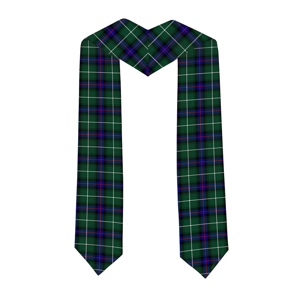 Scottish MacDonald of the Isles Hunting Modern Clan Badge Tartan Graduation Stole Black Gold Honor - Image 2
