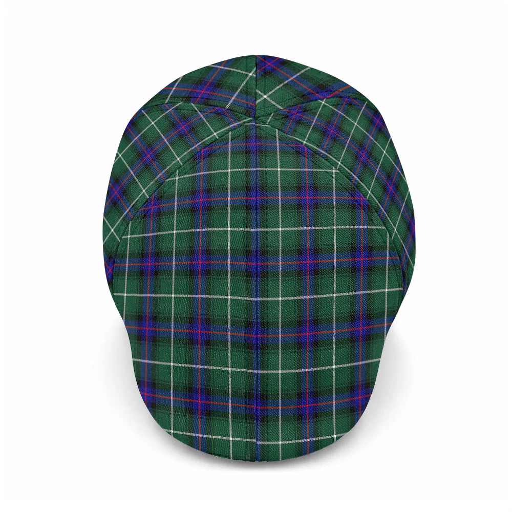 Scottish MacDonald of the Isles Hunting Modern Clan Badge Tartan Ivy Cap - Image 2