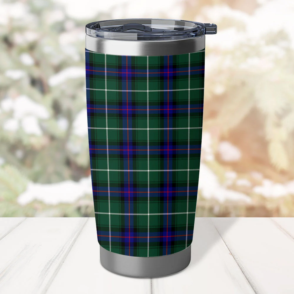 Scottish MacDonald of the Isles Hunting Modern Clan Badge Tartan Tumbler - Image 3