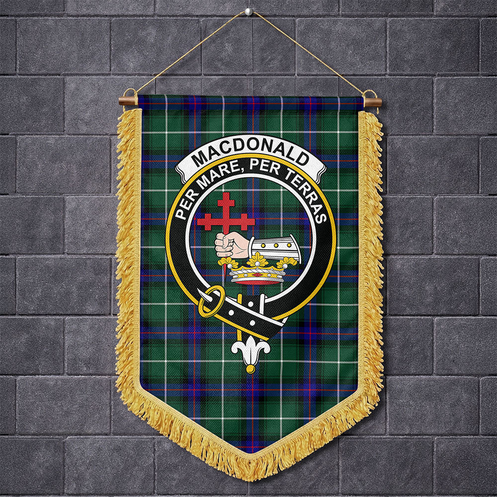Scottish MacDonald of the Isles Hunting Modern Clan Badge Tartan Wall Hanging Banner