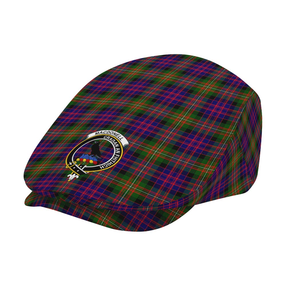 Scottish MacDonell of Glengarry Clan Badge Tartan Flat Cap - Image 2