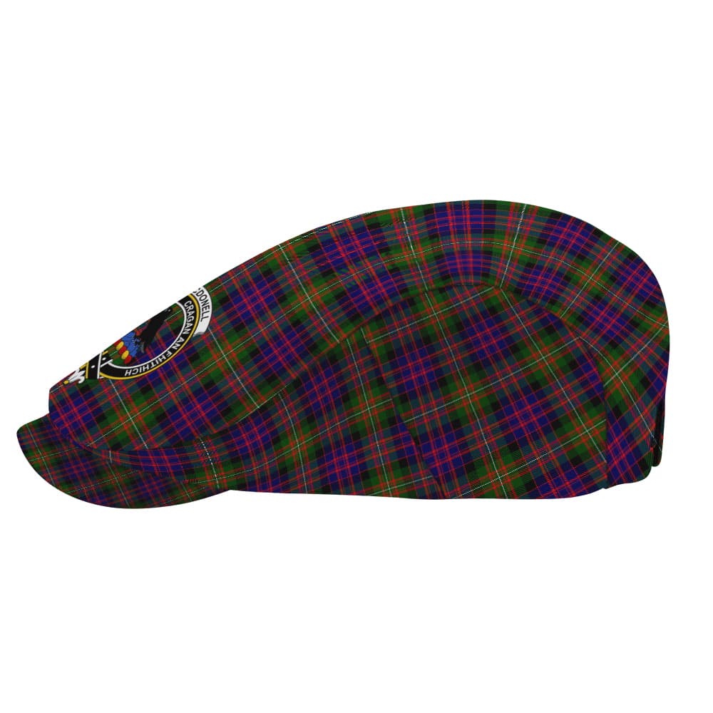 Scottish MacDonell of Glengarry Clan Badge Tartan Flat Cap - Image 3