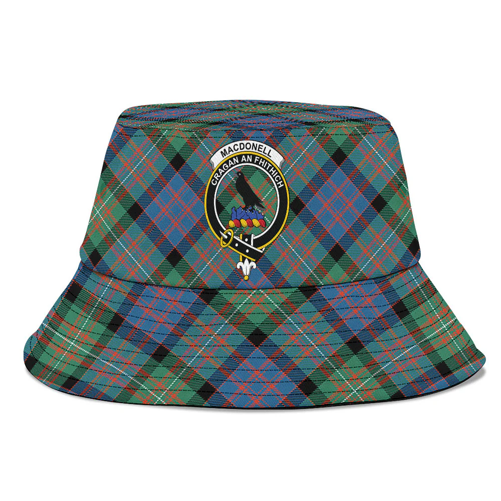 Scottish MacDonnell of Glengarry Ancient Clan Badge Tartan Bucket Hat - Image 2