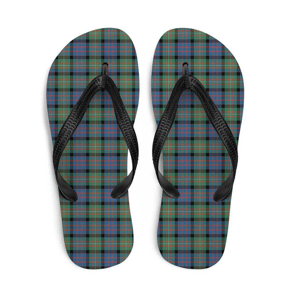 Scottish MacDonnell of Glengarry Ancient Clan Badge Tartan Flip Flops