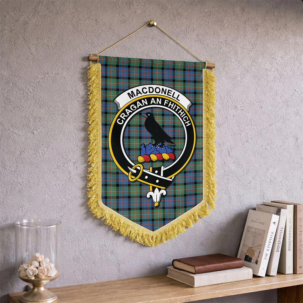 Scottish MacDonnell of Glengarry Ancient Clan Badge Tartan Wall Hanging Banner - Image 2