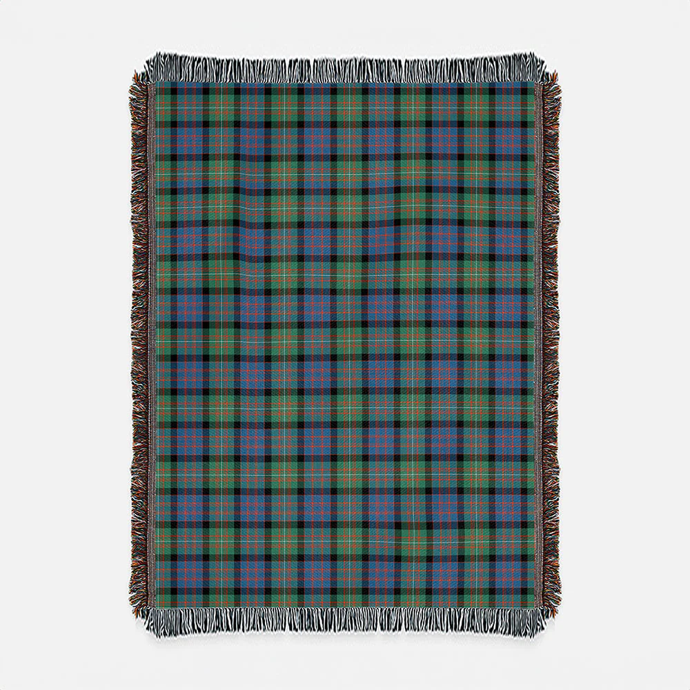 Scottish MacDonnell of Glengarry Ancient Clan Badge Tartan Woven Blanket
