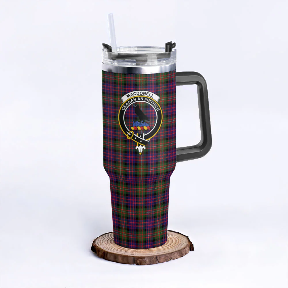Scottish MacDonnell of Glengarry Modern Clan Badge Tartan 40oz Tumbler - Image 3