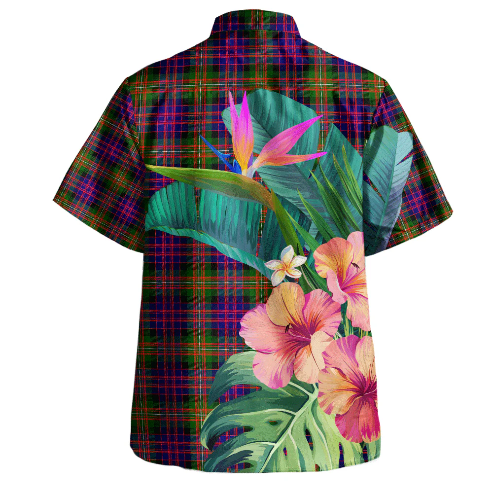 Scottish MacDonnell of Glengarry Modern Clan Badge Tartan Hawaiian Shirt Bouquet Tropical Style - Image 4