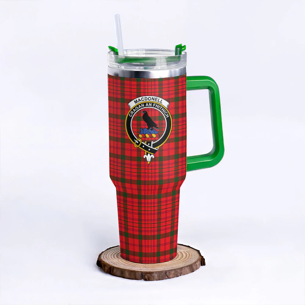 Scottish MacDonnell of Keppoch Modern Clan Badge Tartan 40oz Tumbler - Image 8