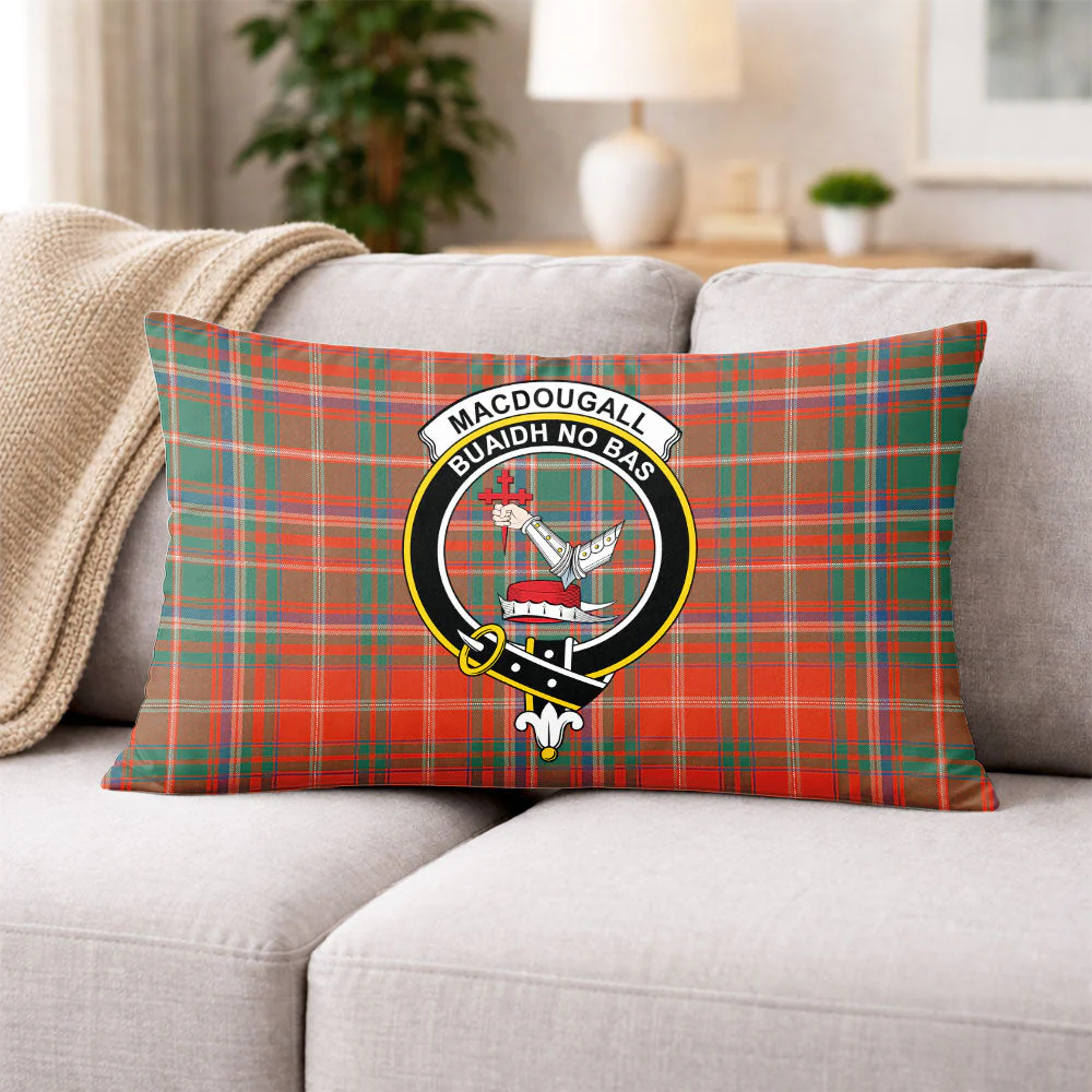 Scottish MacDougall Ancient Clan Badge Tartan Pillow Case - Image 3