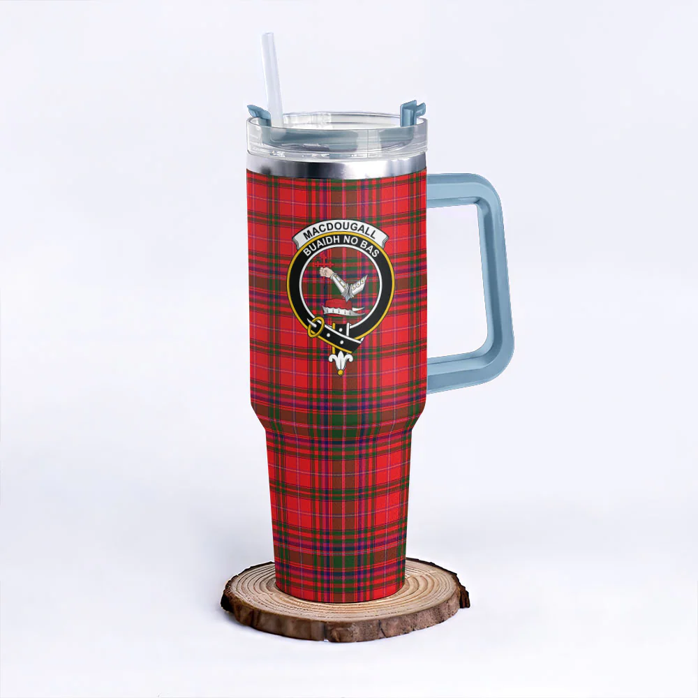Scottish MacDougall Modern Clan Badge Tartan 40oz Tumbler - Image 5