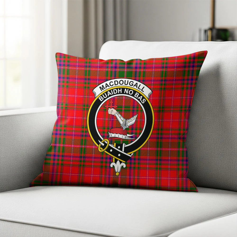 Scottish MacDougall Modern Clan Badge Tartan Pillow Case - Image 2
