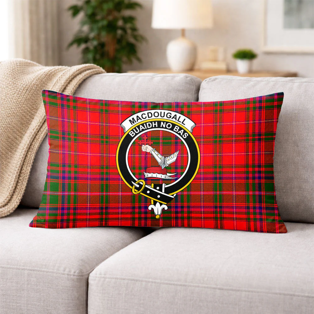 Scottish MacDougall Modern Clan Badge Tartan Pillow Case - Image 3