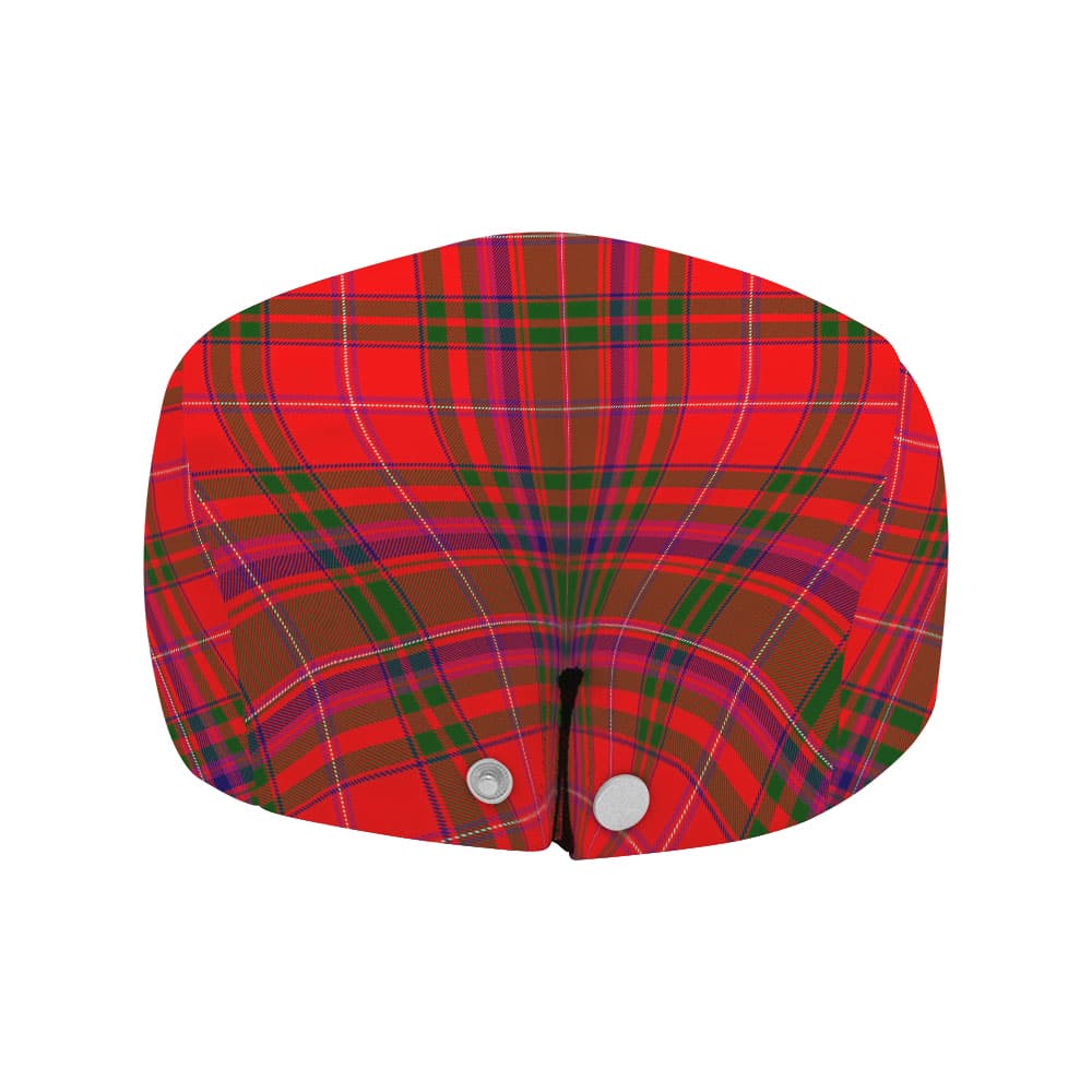 Scottish MacDowall (of Garthland) Clan Badge Tartan Flat Cap - Image 4