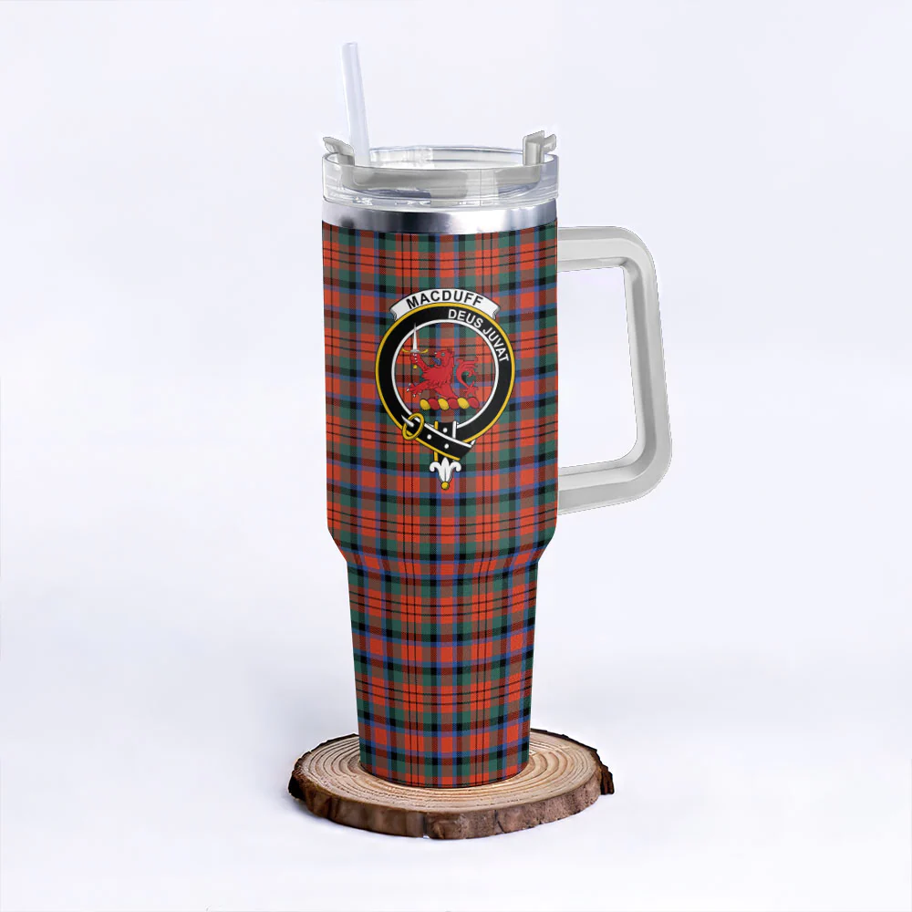 Scottish MacDuff Ancient Clan Badge Tartan 40oz Tumbler