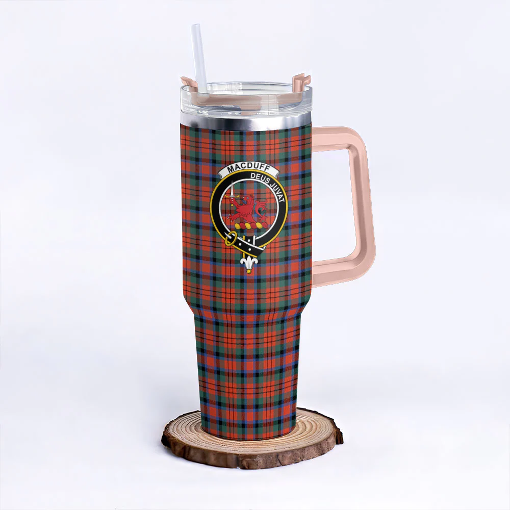 Scottish MacDuff Ancient Clan Badge Tartan 40oz Tumbler - Image 4