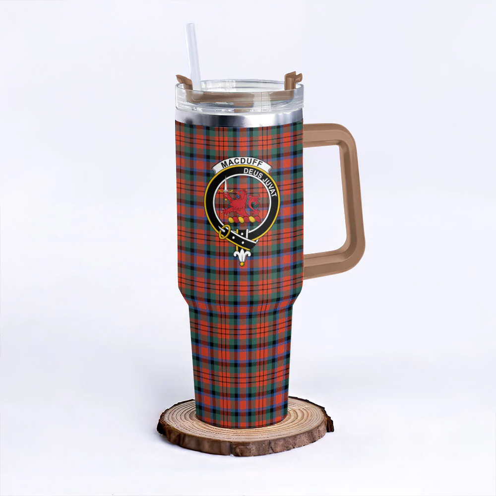 Scottish MacDuff Ancient Clan Badge Tartan 40oz Tumbler - Image 9