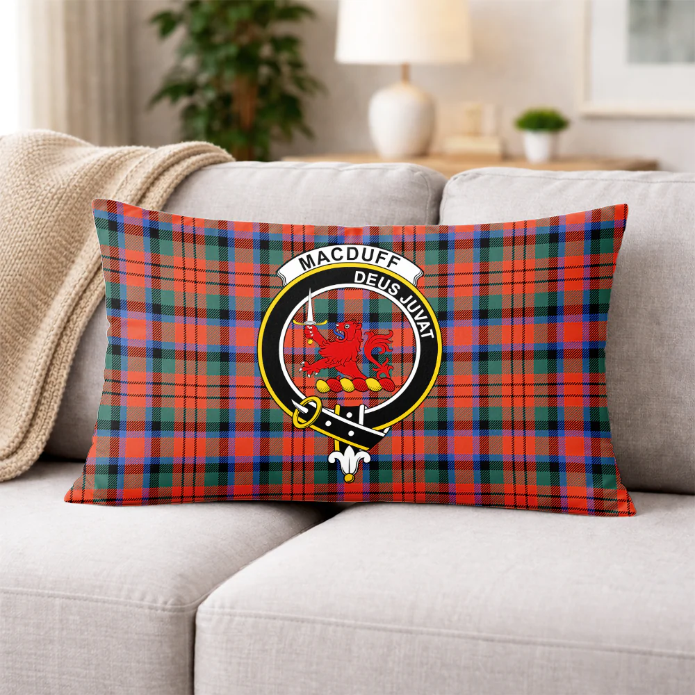 Scottish MacDuff Ancient Clan Badge Tartan Pillow Case - Image 3