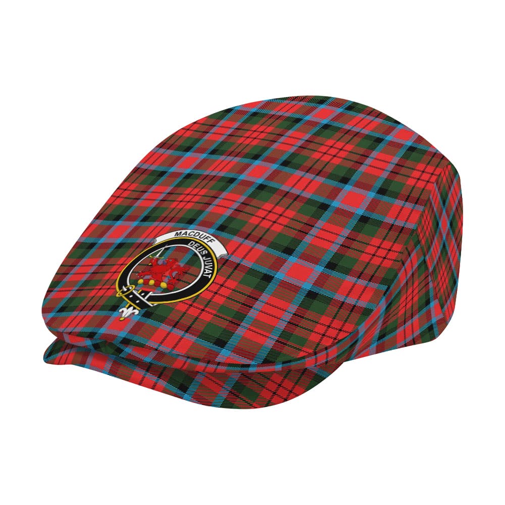 Scottish MacDuff Clan Badge Tartan Flat Cap - Image 2