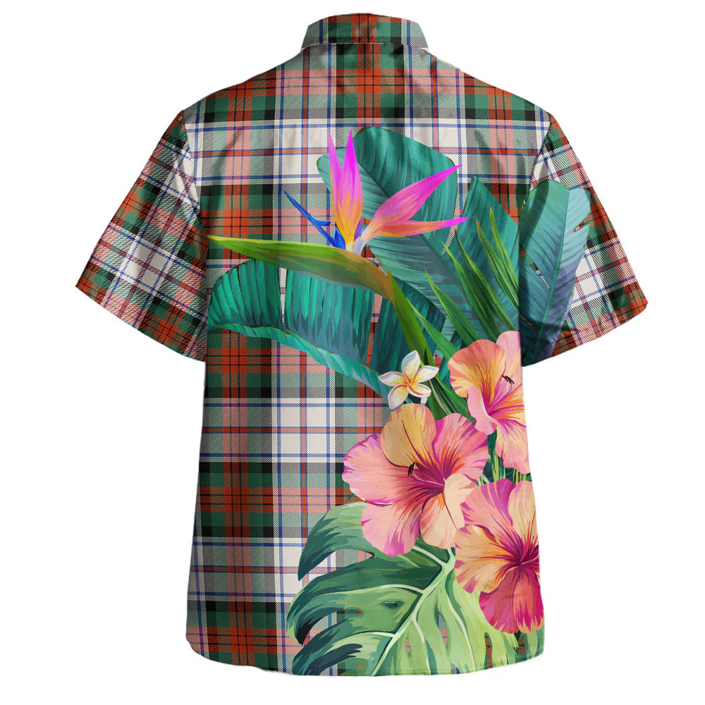 Scottish MacDuff Dress Ancient Clan Badge Tartan Hawaiian Shirt Bouquet Tropical Style - Image 4