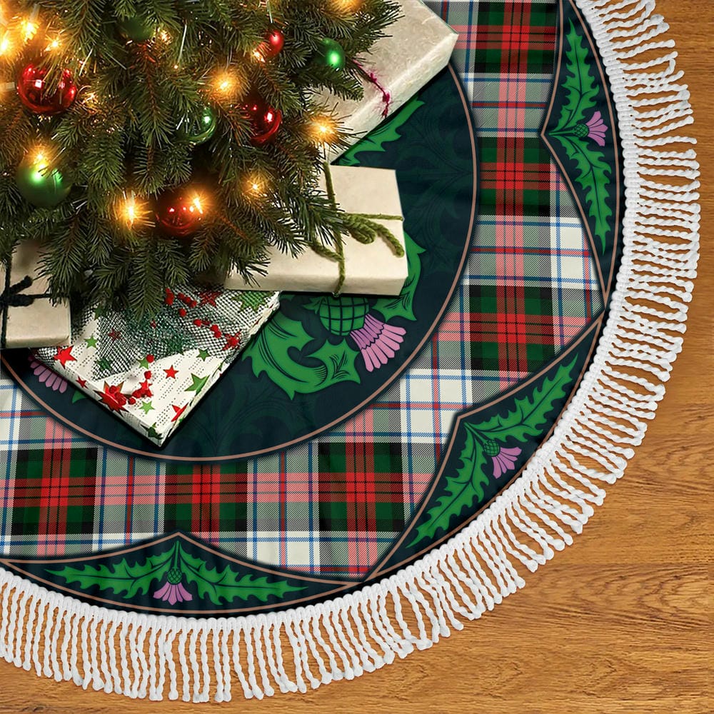 Scottish MacDuff Dress Modern Tartan Christmas Tree Skirt Old Scottish Thistle Flower - Image 5