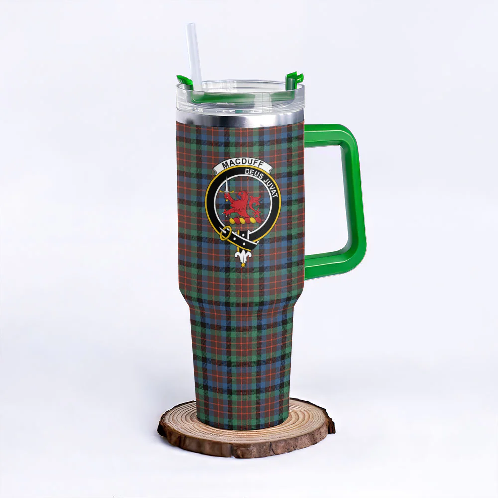Scottish MacDuff Hunting Ancient Clan Badge Tartan 40oz Tumbler - Image 8