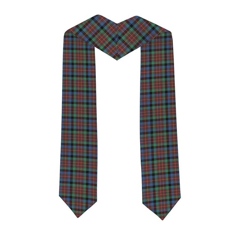 Scottish MacDuff Hunting Ancient Clan Badge Tartan Graduation Stole Black Gold Honor - Image 2