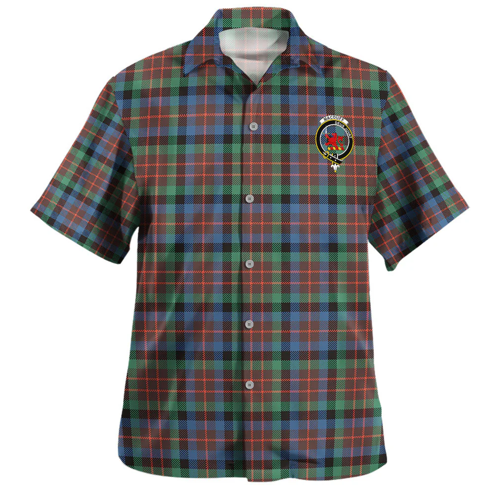 Scottish MacDuff Hunting Ancient Clan Badge Tartan Hawaiian Shirt - Image 2