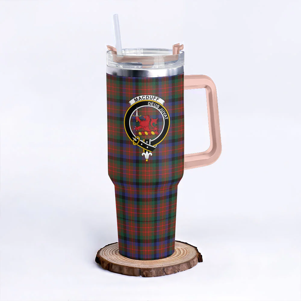 Scottish MacDuff Hunting Modern Clan Badge Tartan 40oz Tumbler - Image 4